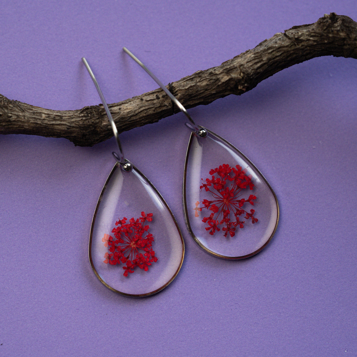 Passionate Petals: Red Flower Earrings that Speak of Love